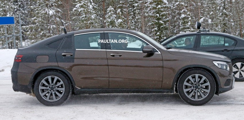 SPIED: Mercedes GLC Coupe, X4-rival almost naked 461074