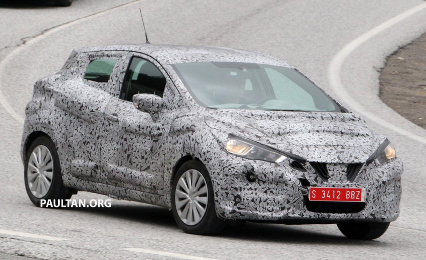 SPIED: Next-gen Nissan March spotted testing again 466788