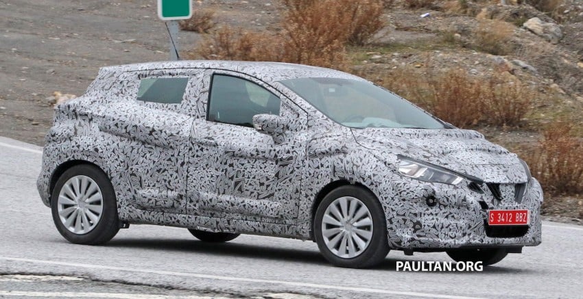SPIED: Next-gen Nissan March spotted testing again 466789