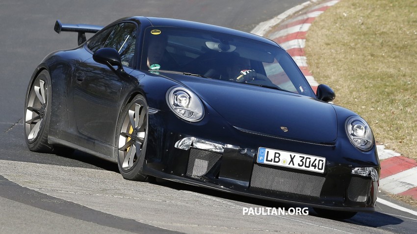 SPYSHOTS: Porsche 911 GT3 facelift runs on the ‘Ring 463063