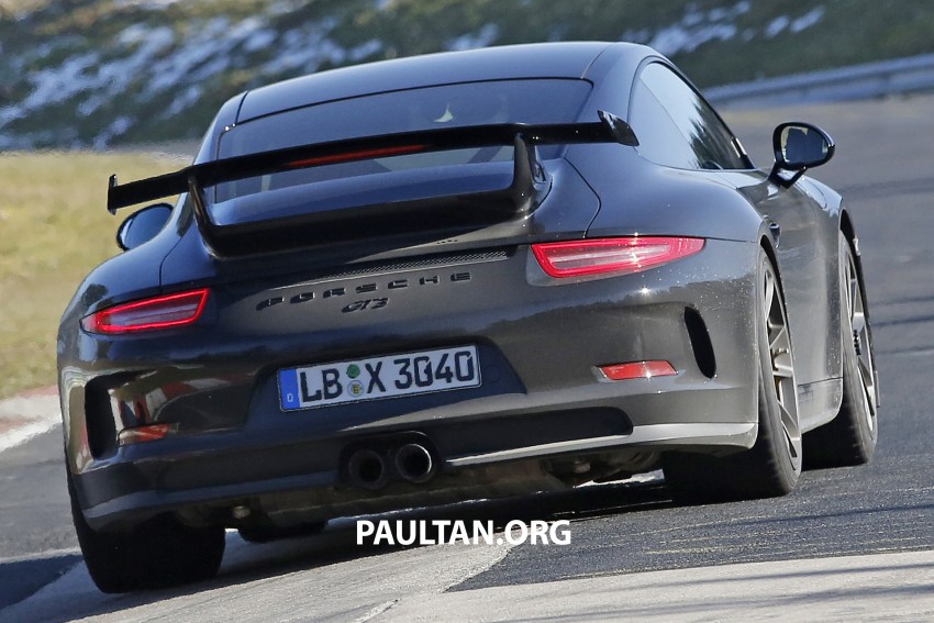 SPYSHOTS: Porsche 911 GT3 facelift runs on the ‘Ring 463069
