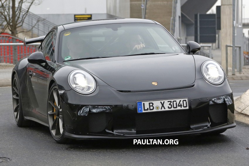 SPYSHOTS: Porsche 911 GT3 facelift runs on the ‘Ring 463071