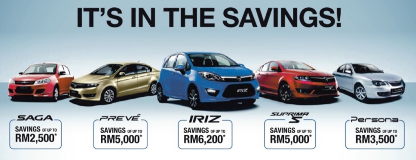Proton cash rebate promo – 5 models, up to RM6.2k off 460419