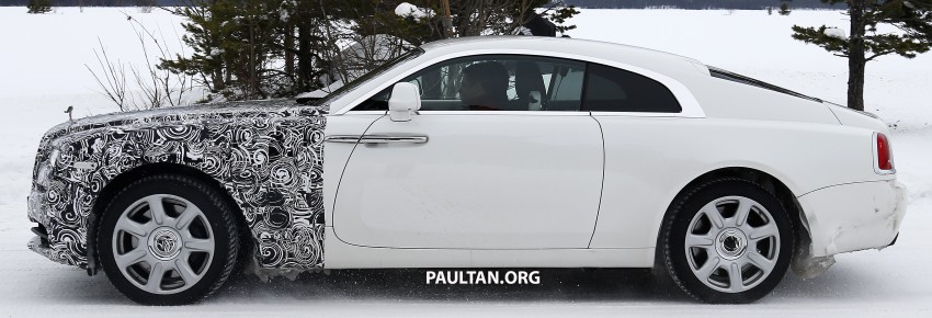 SPIED: Rolls-Royce Wraith facelift on land and snow 460615