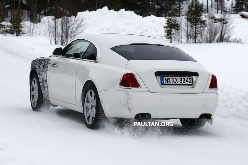 SPIED: Rolls-Royce Wraith facelift on land and snow 460630