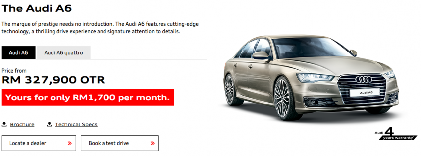 Audi Progressive Financing Plan now in Malaysia – instalments from RM999 per month, limited time only 455905