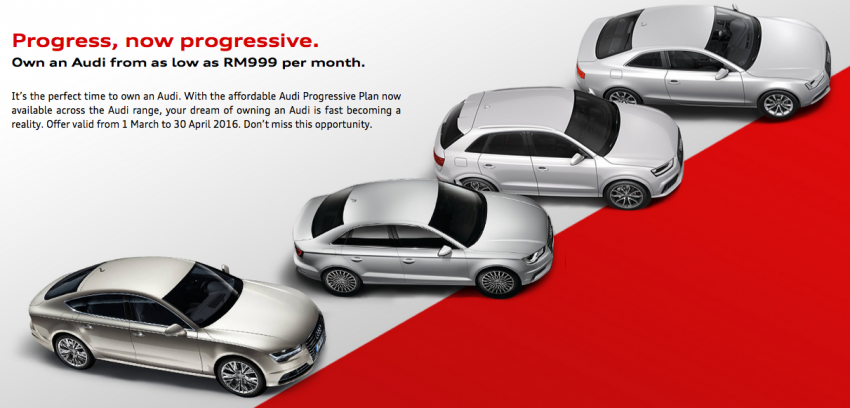 Audi Progressive Financing Plan now in Malaysia – instalments from RM999 per month, limited time only 455908