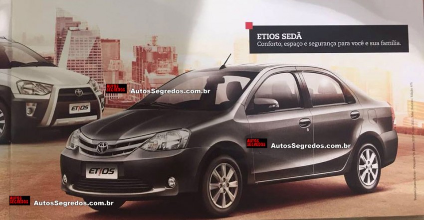 Toyota Etios facelift brochures revealed early in Brazil 475329
