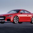 Audi TT RS Coupe dan Roadster baharu berkuasa 400 hp membuat penampilan sulung di Beijing Motor Show
