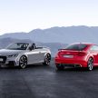 Audi TT RS Coupe dan Roadster baharu berkuasa 400 hp membuat penampilan sulung di Beijing Motor Show