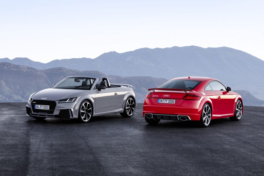 Audi TT RS Coupe dan Roadster baharu berkuasa 400 hp membuat penampilan sulung di Beijing Motor Show 483435