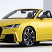Audi TT RS Coupe dan Roadster baharu berkuasa 400 hp membuat penampilan sulung di Beijing Motor Show