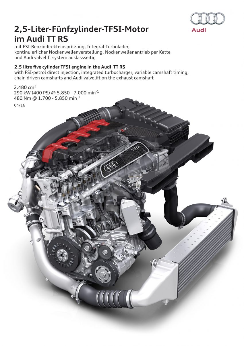 2016 Audi TT RS Coupe, Roadster debut with 400 hp 482878