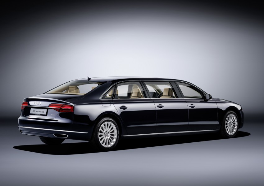 Audi A8 L extended revealed – 2,418 kg, 6.36 metre limo with 310 hp 3.0 TFSI; 0-100 km/h in 7.1 seconds 475063