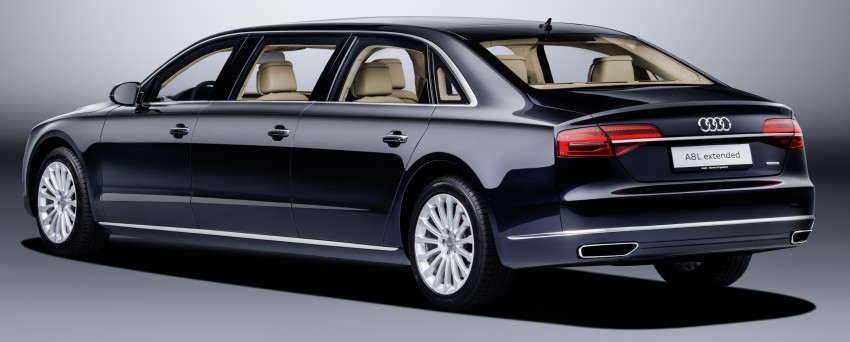 Audi A8 L extended revealed – 2,418 kg, 6.36 metre limo with 310 hp 3.0 TFSI; 0-100 km/h in 7.1 seconds 475064