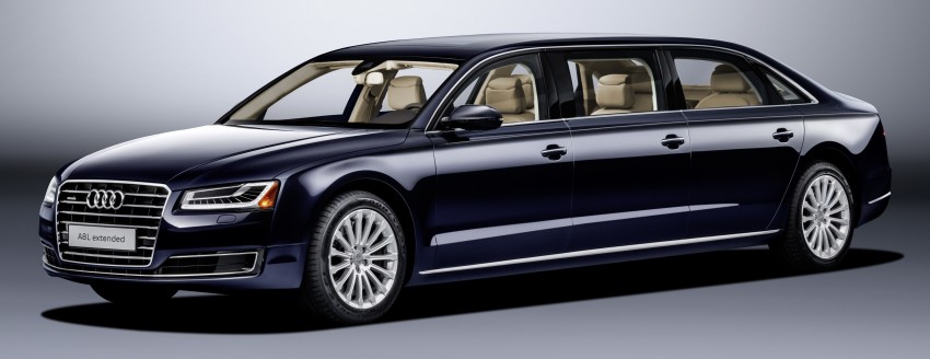 Audi A8 L extended revealed – 2,418 kg, 6.36 metre limo with 310 hp 3.0 TFSI; 0-100 km/h in 7.1 seconds 475066