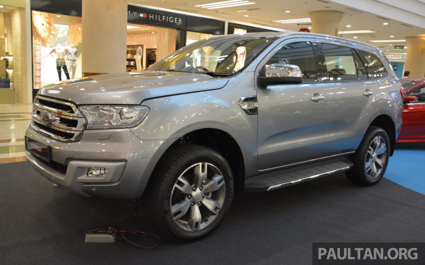 Ford Everest 2016 – 2.2L Trend 4×2 dan 3.2L Titanium 4×4 dipamerkan di siri jelajah Ford Go Further, 1Utama 485549