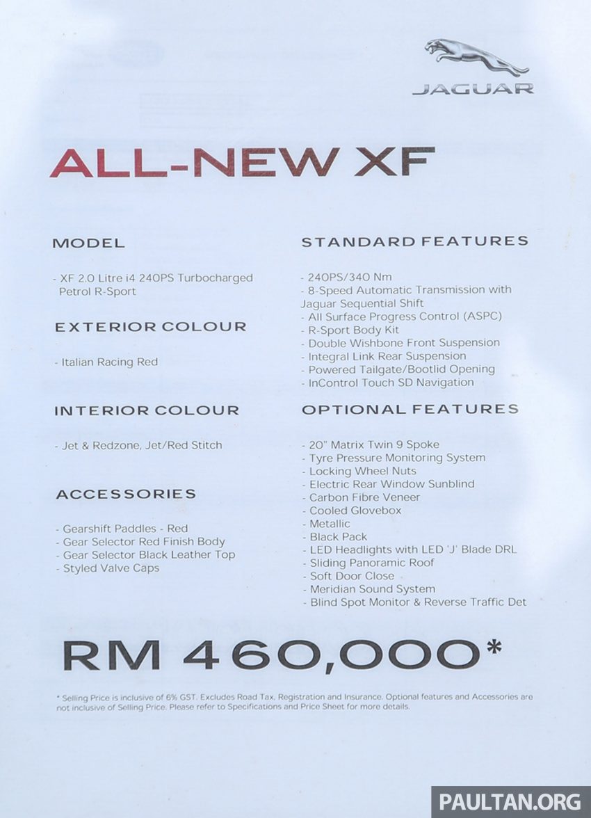 Jaguar XF serba baharu dilancarkan – varian XF Prestige dan XF R-Sport, harga bermula RM450k Image #484213