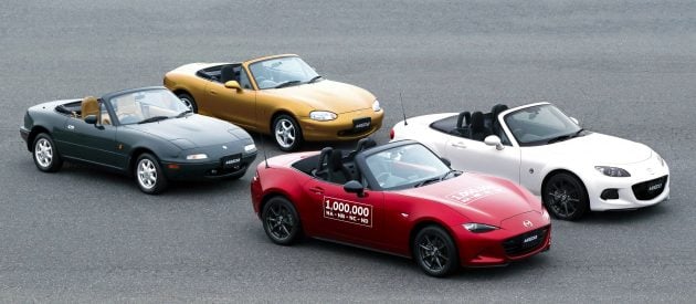 Mazda celebrates 50 million vehicles made in Japan