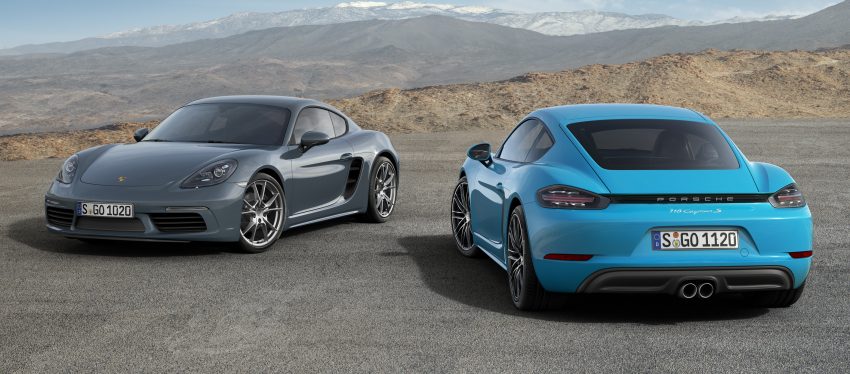 Porsche 718 Cayman debuts packing flat-four engines 483244