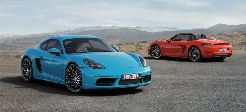 Porsche 718 Cayman debuts packing flat-four engines Image #483248