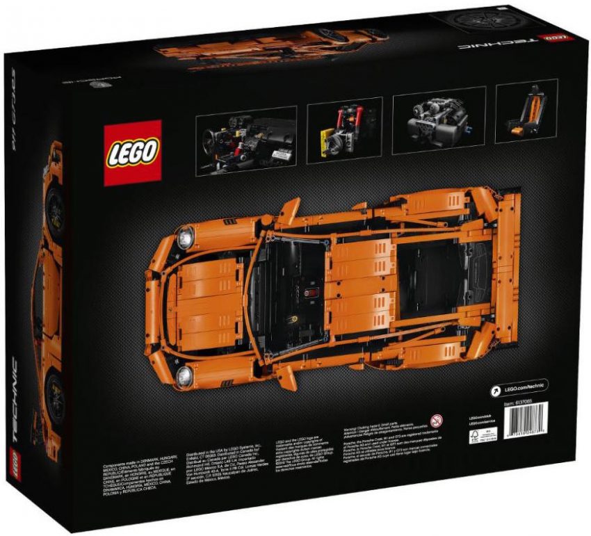 Porsche 911 GT3 RS replica by Lego Technic launched 484130