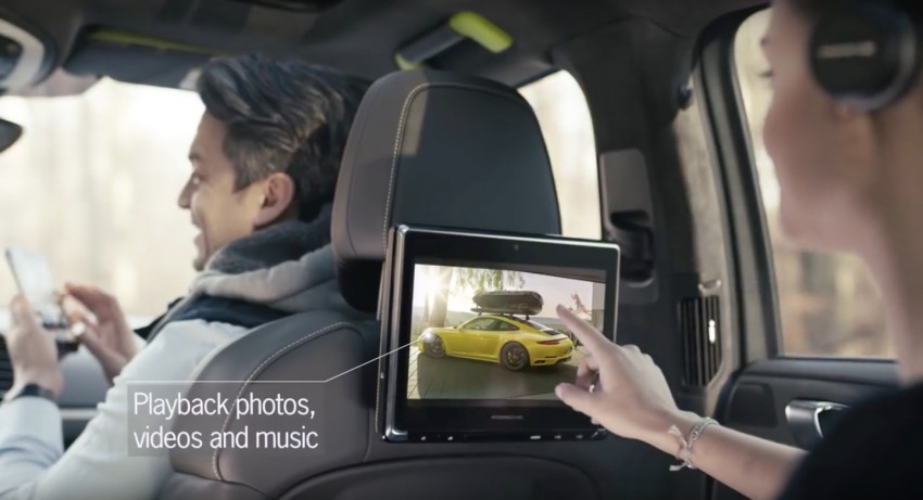 VIDEO: Porsche’s new rear seat entertainment system 472140