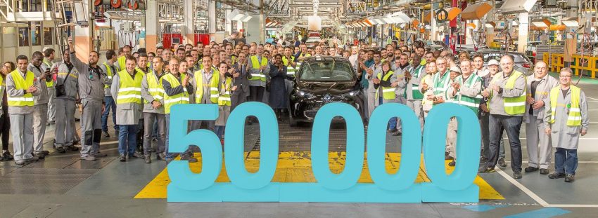 Renault Zoe EV reaches 50,000 production milestone 482587