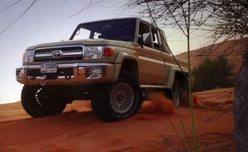VIDEO: Toyota Land Cruiser 6×6, a custom off-roader 477664