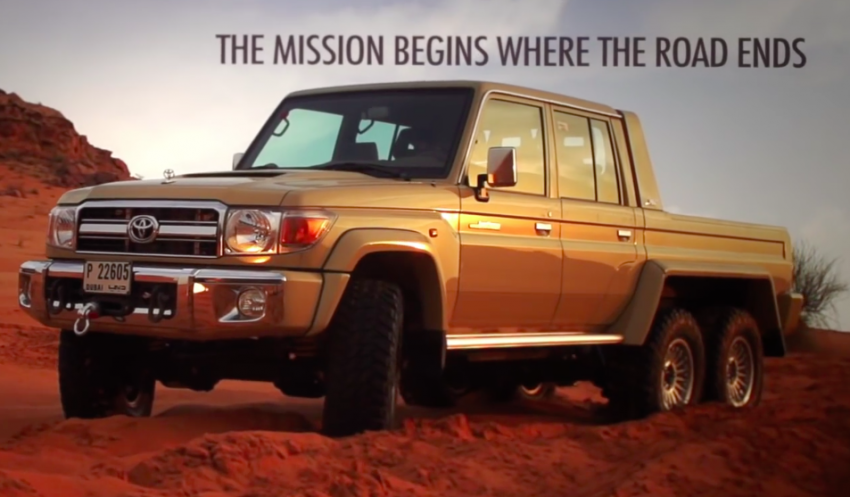 VIDEO: Toyota Land Cruiser 6×6, a custom off-roader 477661