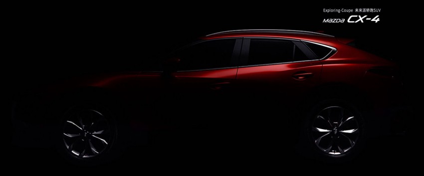 Mazda CX-4 teased again ahead of Beijing unveiling 471510