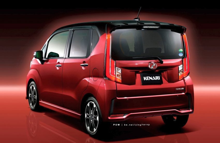 Next-generation Perodua Kenari – exterior and interior rendered, based on the Daihatsu Move Custom 478848