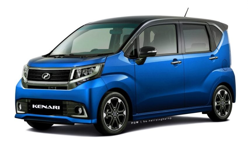 Next-generation Perodua Kenari – exterior and interior rendered, based on the Daihatsu Move Custom 478842