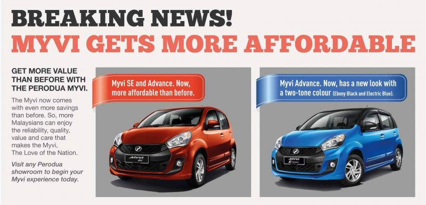 Perodua Myvi Advance receives new two-tone colour scheme; SE and Advance get rebates of up to RM3,800 489015
