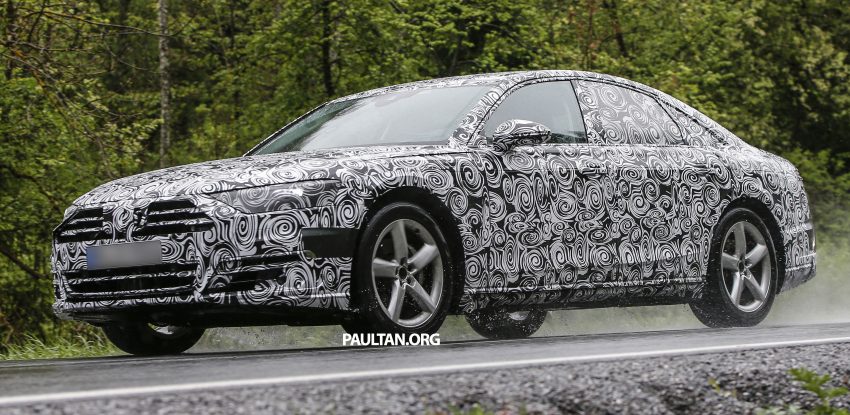 SPIED: 2017 Audi A8 spotted testing for the first time 493352