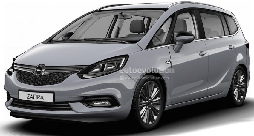 2017 Opel Zafira facelift leaked in online configurator 499663