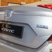 Honda Civic generasi ke-10 membuat penampilan pertamanya di Malaysia sebelum dilancarkan