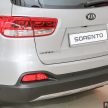 2016 Kia Sorento on display at dealers before launch