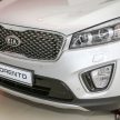 2016 Kia Sorento on display at dealers before launch