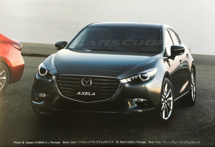 2016 Mazda 3 facelift – first image seen in brochure 497480