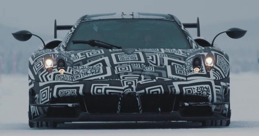 VIDEO: Pagani Huayra BC being tested in the snow 491528