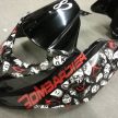Yamaha R-1 engine hydro-dipped by Rukus Customs