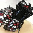 Yamaha R-1 engine hydro-dipped by Rukus Customs