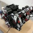 Yamaha R-1 engine hydro-dipped by Rukus Customs