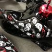 Yamaha R-1 engine hydro-dipped by Rukus Customs