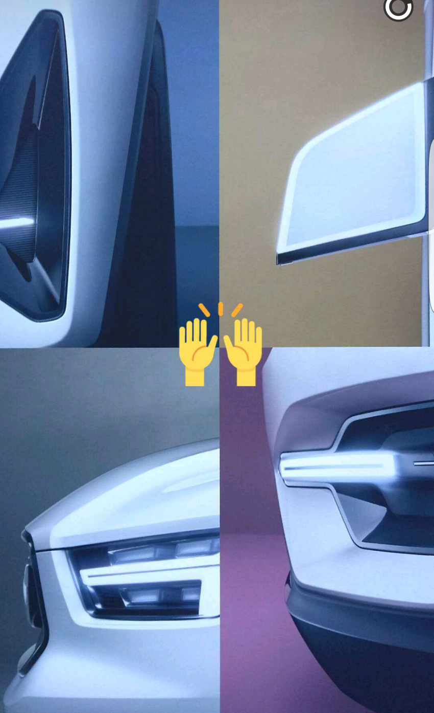 Volvo XC40 concept teased again as a plug-in hybrid 494037
