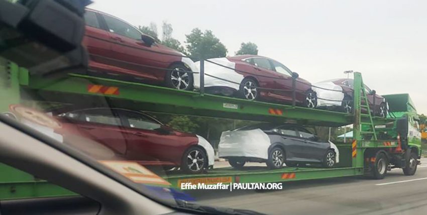 SPIED: 2016 Honda Civic seen on trailer in Malaysia 499920