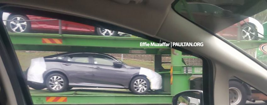 SPIED: 2016 Honda Civic seen on trailer in Malaysia 499921