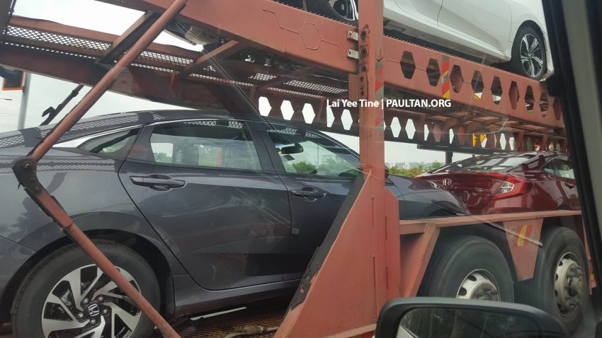 SPYSHOTS: 2016 Honda Civic spotted on trailers in Malaysia; launches on June 9, in dealerships June 11 503780