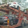 SPYSHOTS: 2016 Honda Civic spotted on trailers in Malaysia; launches on June 9, in dealerships June 11